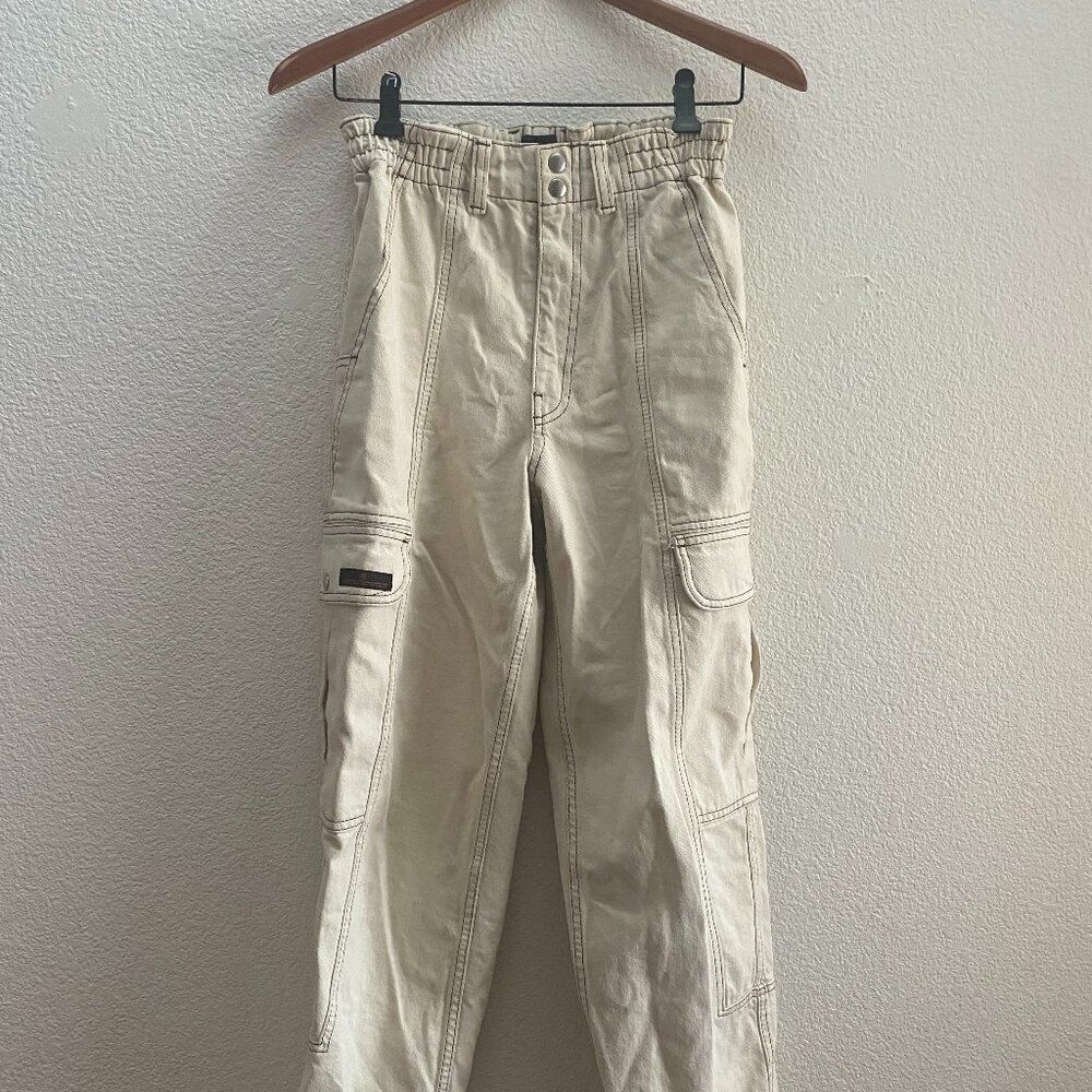 BDG Urban Outfiters Relaxed Skate Jean Cargo Pockets Size 25 Skater Grunge